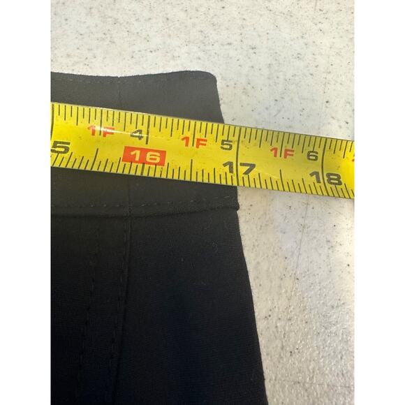 Akris Punto Black Knee Length Pencil Skirt Size 10 Career Stretch Lined A55 - Picture 6 of 8
